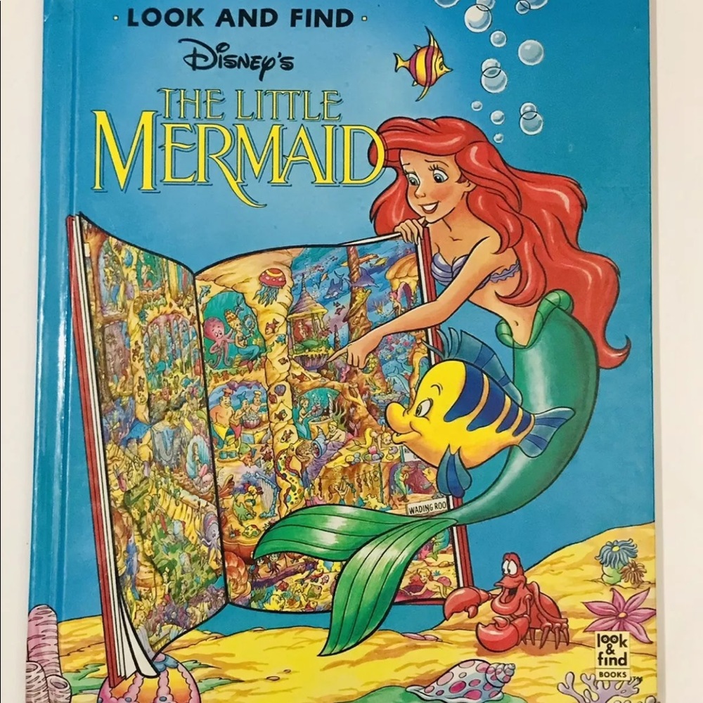Disney Look and Find The Little Mermaid 1994 The Walt Disney Company